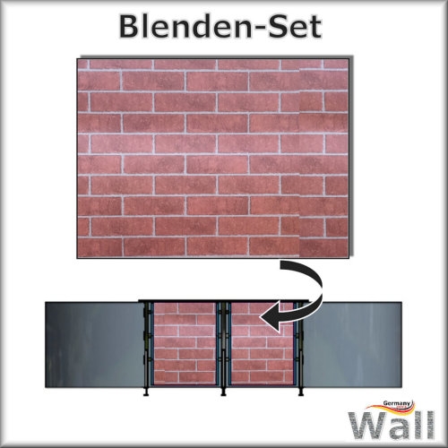 Germany-Pools Wall Blende B Tiefe 1,20 m Edition Brick