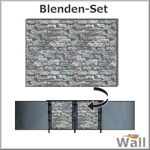 Germany-Pools Wall Blende C Tiefe 1,20 m Edition Stone