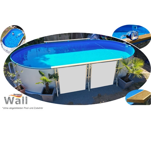 Ovalpool freistehend 5,50 x 3,60 m Germany-Pools Wall