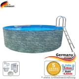 Gartenpool 2,0 x 1,2 Stone Pool Stein Optik