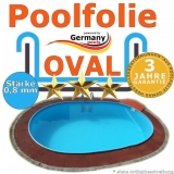 Poolfolie 4,5 x 3,0 x 1,2 m x 0,8 bis 1,5 m