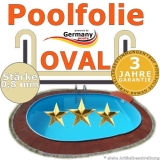 Poolfolie sand 4,50 x 3,00 x 1,35 m x 0,8 Einhängebiese