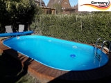 Ovalpool Palisander 600 x 320 x 120 cm