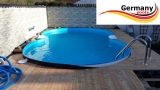 4,70 x 3,00 x 1,25 m Achtform-Swimmingpool Set Achtform-Pool