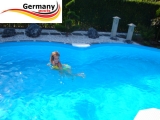 Achtformpool aus Edelstahl 6,25 x 3,6 x 1,25 m