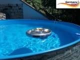 Gartenpool 450 x 120 cm Poolset Stone Pool Steinoptik