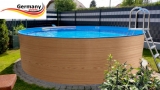 Holzpool 800 x 120 cm Set