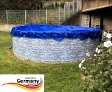 Pool Abdeckplane 8,0 m Poolabdeckung 800 Winterplane rund 8,00