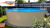 Stahlwandbecken 320 x 125 cm Komplettset