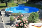Stahl-Pool 4,2 x 1,25 m Anthrazit